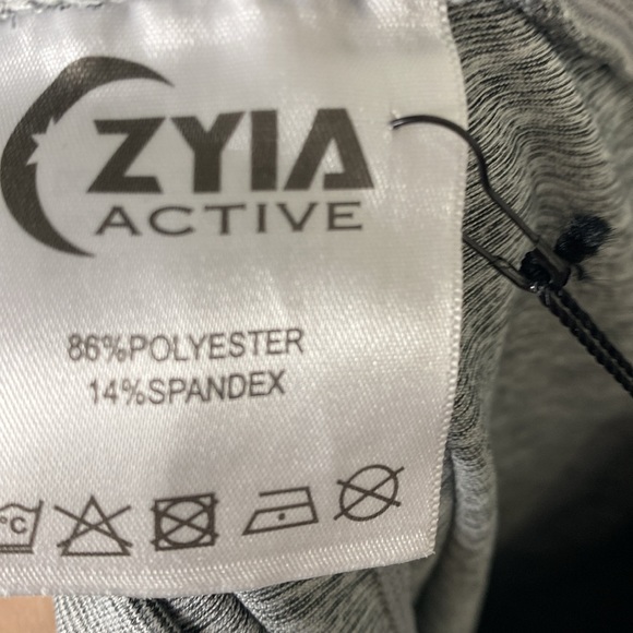 ZIYA active leggings grey haze knit pockets NWT - Picture 10 of 12
